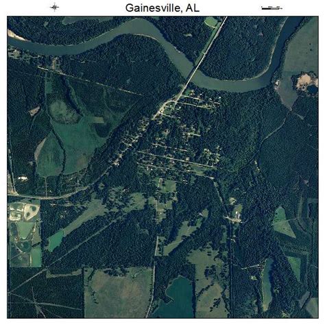 Aerial Photography Map of Gainesville, AL Alabama