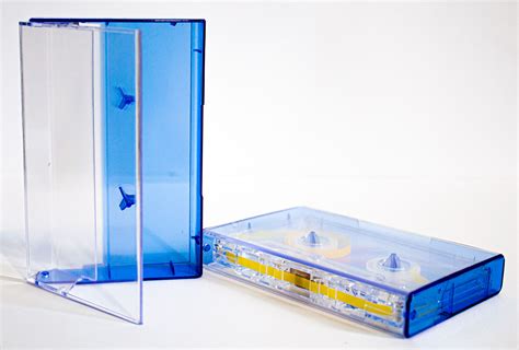 Clearblue Tint Norelco Case For Audio Cassettes Cassette Boxes