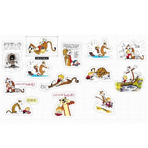 Calvin And Hobbes Stickers Etsy