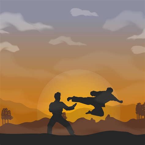 karate vector illustration 9283201 Vector Art at Vecteezy