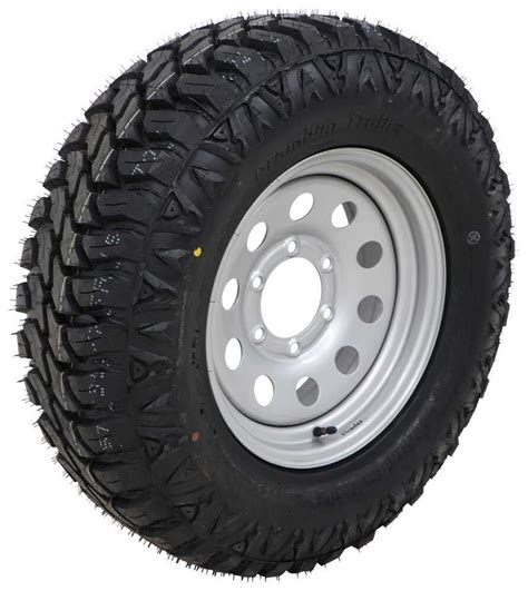 Taskmaster ST235 75R15 Trailer Tire With Silver Vesper Mod Wheel 6 On