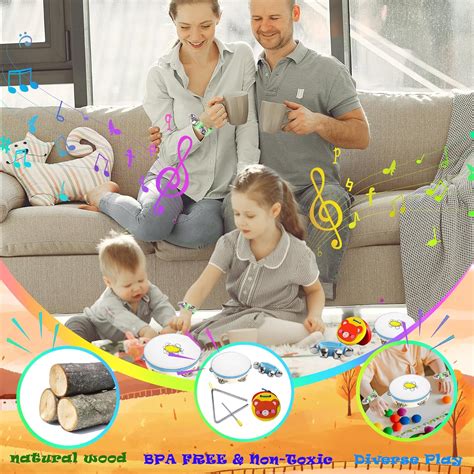 Juego de instrumentos musicales para niños pequeños instrumentos de