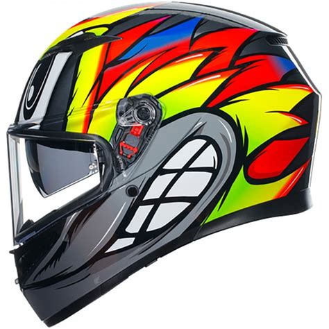 Agv K Birdy Grey Yellow Red Free Uk Delivery