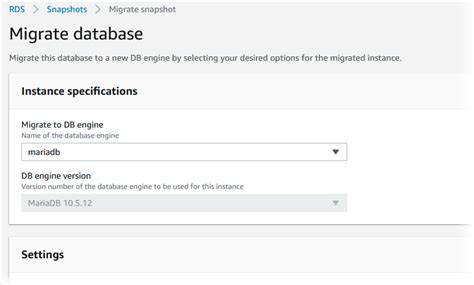 Amazon Rds User Guide User Migrate Mariadb Md At Main · Awsdocs Amazon