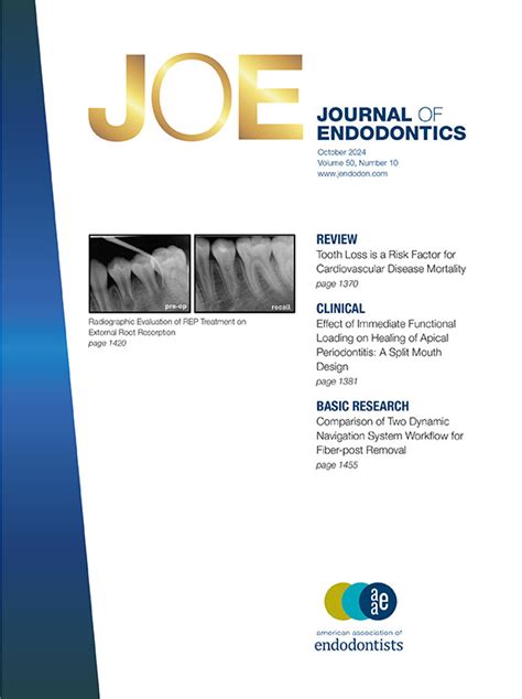 Current Issue Table Of Contents Journal Of Endodontics