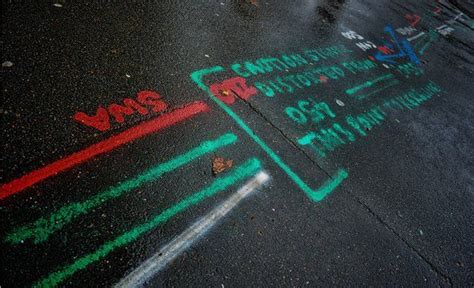 What Do Those Squiggles On The Pavement Actually Mean Bbc News