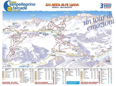 Cartina Impianti E Piste Moena Sciitalia Sciare In Italia