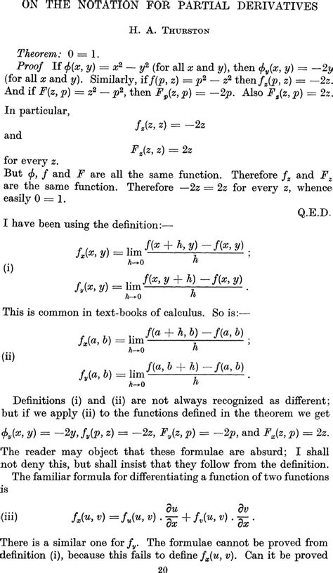 On the Notation for Partial Derivatives | The Mathematical Gazette | Cambridge Core