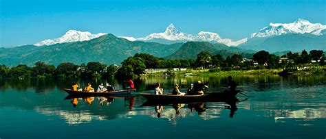 Phewa Tal In Pokhara Nepal Nature View