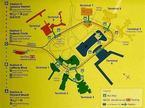 JFK Terminal 1 Parking Map