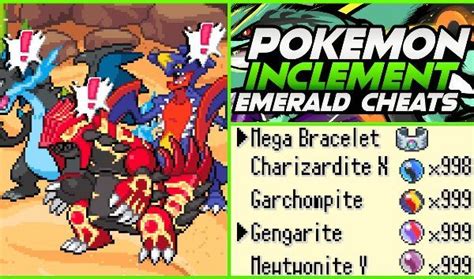 Pokemon Inclement Emerald Cheats GBA ROM PRO