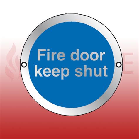 80mm X 80mm Prestige Anodized Aluminium Fire Door Keep Shut Silver S1