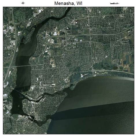 Aerial Photography Map of Menasha, WI Wisconsin