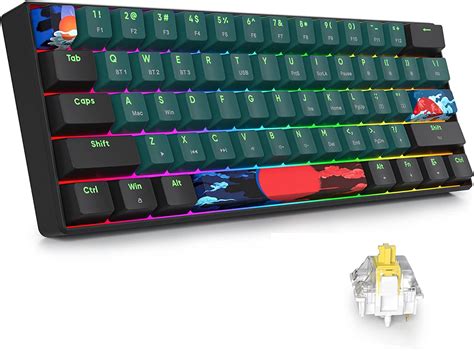 Surmen Gt61 60 Teclado Mecánico Para Juegos 60 Rgb Retroiluminado En