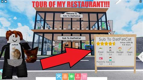 Tour Of My Restaurant Roblox Restaurant Tycoon 2 Youtube