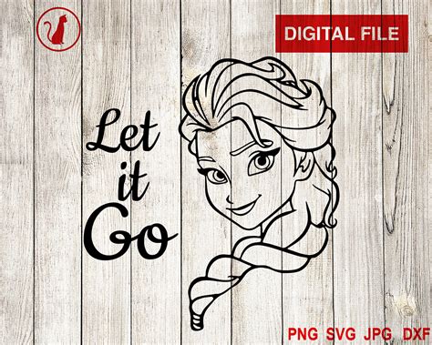 Let It Go Svg Elsa Svg Frozen Svg Let It Go Cut File Elsa Cut Etsy