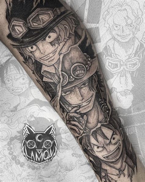 Lamon Ink Agapito Lamon Anime Tattoo On Instagram Luffy Ace Sabo