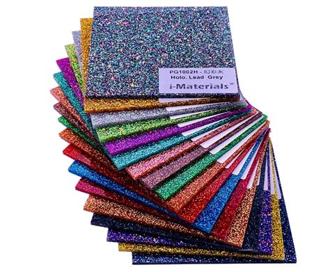 3mm Laser Cutting Colorful Glitter Cast Acrylic Sheet Plexiglass Pmma