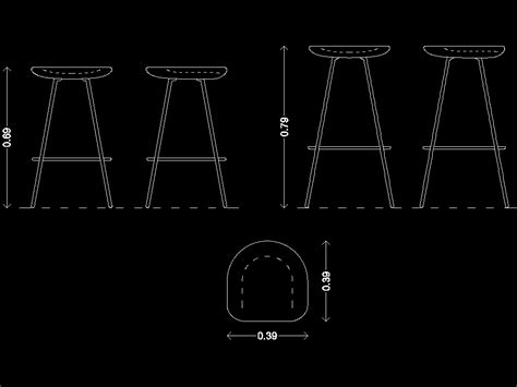 Banco alto em AutoCAD Baixar CAD Grátis 43 88 KB Bibliocad