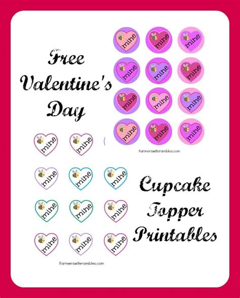 Free Printable Heart Cupcake Toppers Download Free Printable Heart Cupcake Toppers Png Images