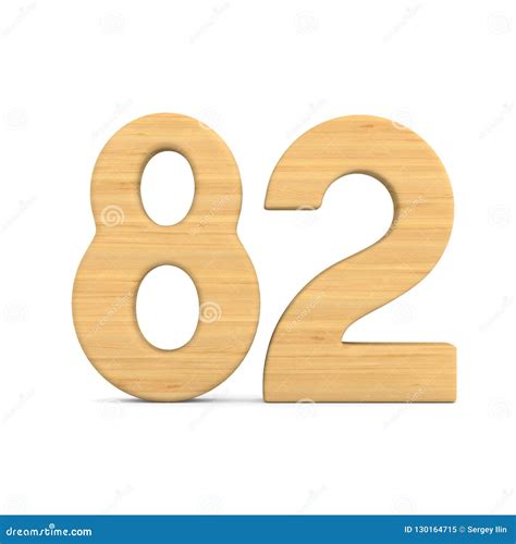 Number Eighty Six On White Background Isolated D Illustration