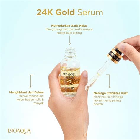 Jual BIOAQUA 24K Gold Skin Care Serum 30ml Shopee Indonesia