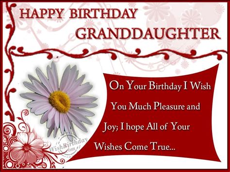 Granddaughter Birthday Quotes