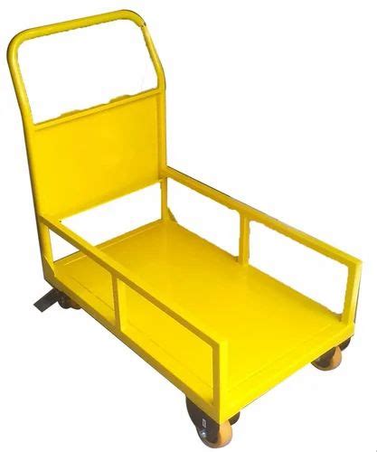 Mild Steel MS Platform Trolley For Industrial Load Capacity 150 Kg