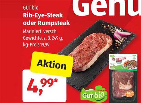 Gut Bio Rib Eye Steak Oder Rumpsteak Angebot Bei Aldi S D Prospekte De