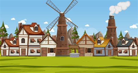 Village Clipart Vector Art, Icons, and Graphics for Free Download