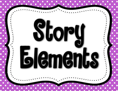 Story elements posters