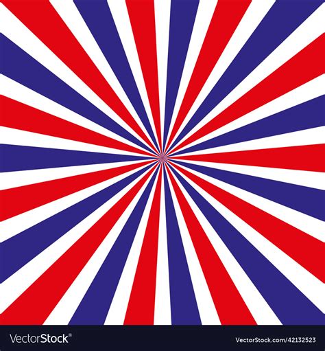 Sunburst Background Blue Red And White Royalty Free Vector