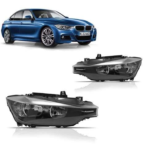 Par Farol Dianteiro Bmw S3 Serie 3 2013 2014 2015 2016 Sem Projetor Sem