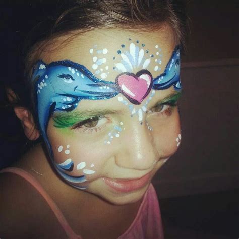 Dolphins facepainting | Face painting, Body painting, Carnival face paint