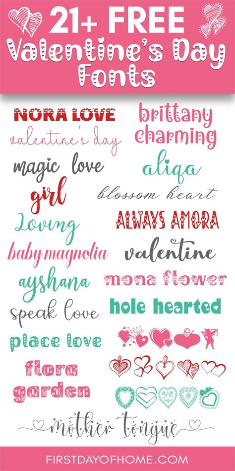 Best free valentine s day fonts – Artofit