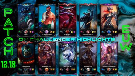 EUW Challenger Match 548 Highlights Patch 12 18 YouTube