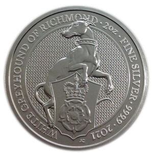 Queen S Beast Two Ounce Silver Greyhound ATS Bullion