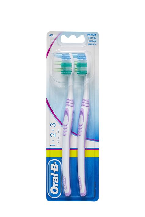 Oral B Classic Care Twin Toothbrushes Medium Stylishcare