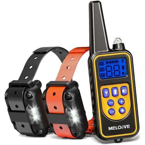 Le Collier De Dressage Meloive Pour Deux Chiens Est Rechargeable Et