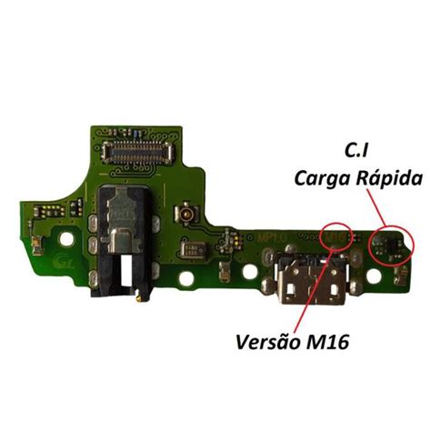 Placa Conector De Carga Dock Galaxy A10s VersÃo M16 Com Ic Samsung