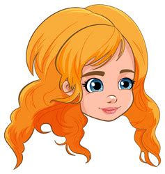 Beautiful Enthusiastic Cartoon Brunette Girl Vector Image
