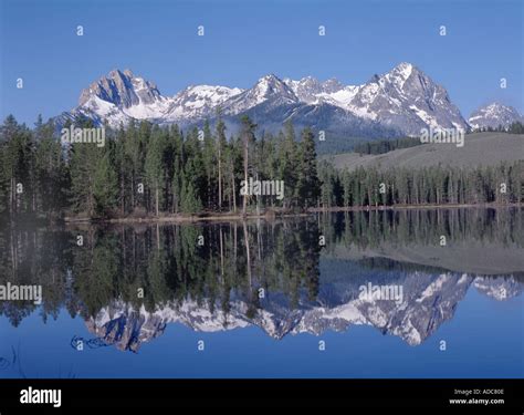 Sawtooth National Recreation Area Of Idaho Showing Little Redfish Lake