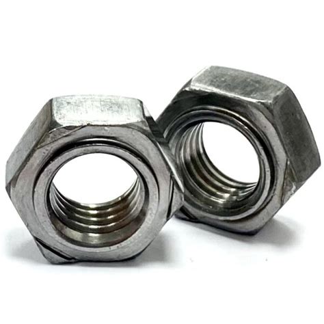 M8 Hexagon Weld Nut Standard Collar Self Colour Class 6 DIN 929