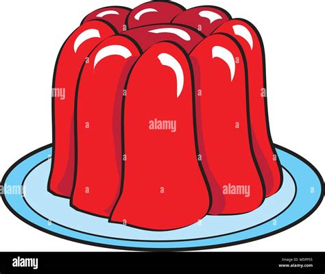 A Cartoon Strawberry Jelly Stock Vector Image And Art Alamy