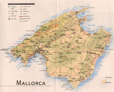 Mallorca Spanje Kaart Kaart