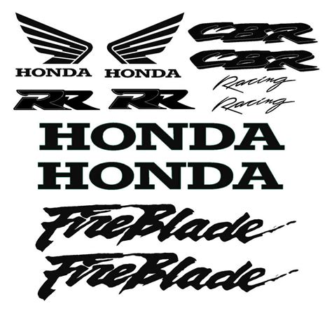 Large Fireblade Decal Set Over Different Colours