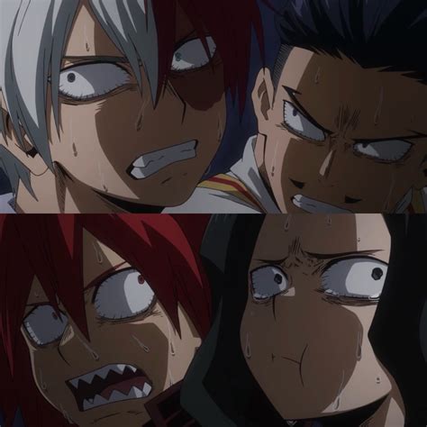 Todoroki Shouto Tenya Iida Kirishima Eijirou And Yaoyorozu Momo Boku No Hero Academia Anime