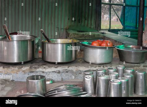 Indian Village Hotel Or Dhaba Stock Photo Alamy