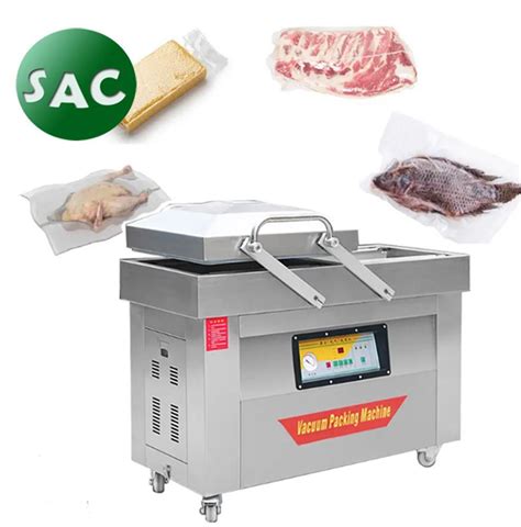 Tray Sealing Cooked Foods Skin Vacuum Packing Machines Processing Fish