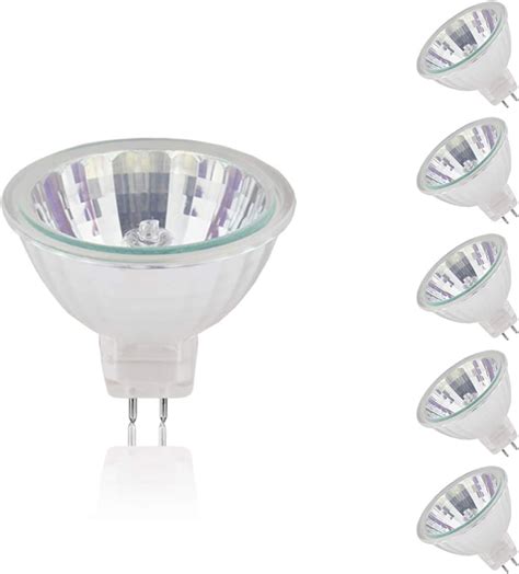 6 Pack Mr16 50w 12v Low Voltage Light Bulbs Warm White Standard Gu53